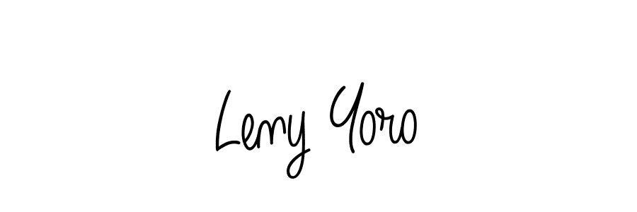 Make a short Leny Yoro signature style. Manage your documents anywhere anytime using Angelique-Rose-font-FFP. Create and add eSignatures, submit forms, share and send files easily. Leny Yoro signature style 5 images and pictures png