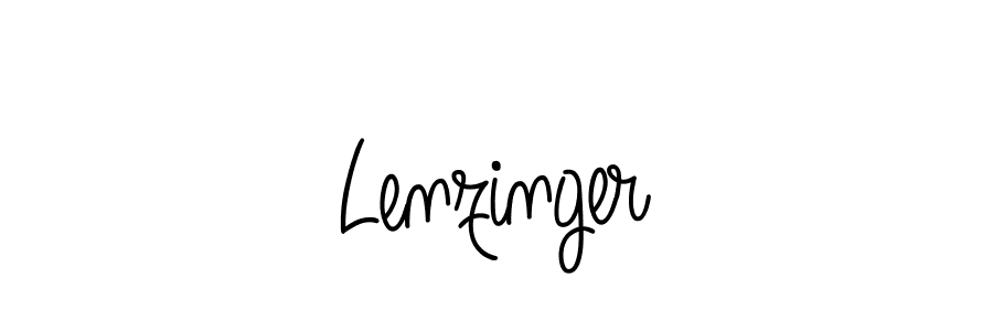 How to make Lenzinger name signature. Use Angelique-Rose-font-FFP style for creating short signs online. This is the latest handwritten sign. Lenzinger signature style 5 images and pictures png