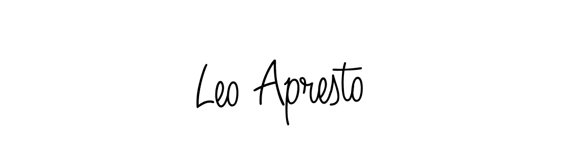 How to Draw Leo Apresto signature style? Angelique-Rose-font-FFP is a latest design signature styles for name Leo Apresto. Leo Apresto signature style 5 images and pictures png