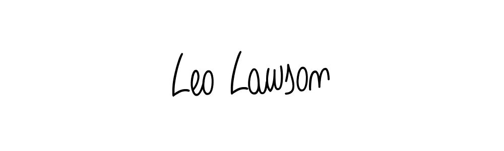 Use a signature maker to create a handwritten signature online. With this signature software, you can design (Angelique-Rose-font-FFP) your own signature for name Leo Lawson. Leo Lawson signature style 5 images and pictures png