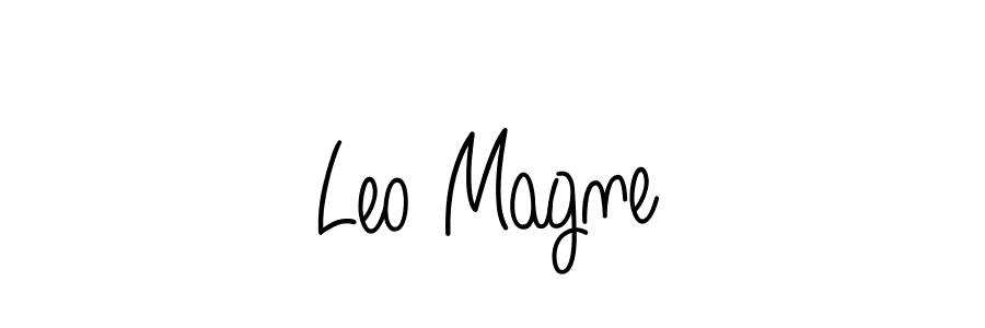 How to make Leo Magne signature? Angelique-Rose-font-FFP is a professional autograph style. Create handwritten signature for Leo Magne name. Leo Magne signature style 5 images and pictures png