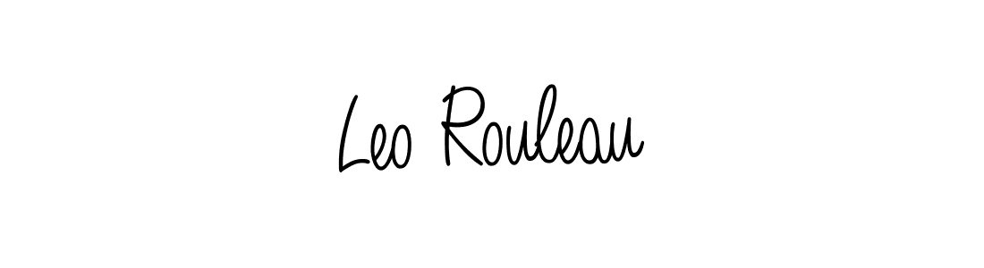 Design your own signature with our free online signature maker. With this signature software, you can create a handwritten (Angelique-Rose-font-FFP) signature for name Leo Rouleau. Leo Rouleau signature style 5 images and pictures png