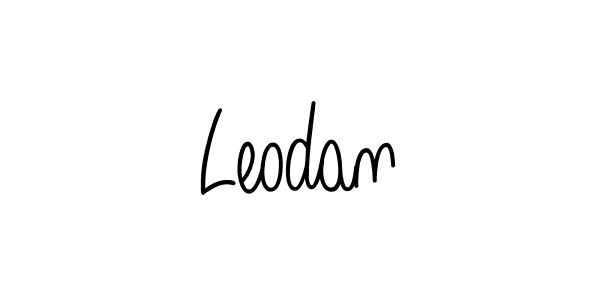 Best and Professional Signature Style for Leodan. Angelique-Rose-font-FFP Best Signature Style Collection. Leodan signature style 5 images and pictures png