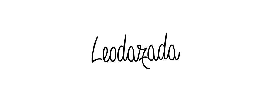 Use a signature maker to create a handwritten signature online. With this signature software, you can design (Angelique-Rose-font-FFP) your own signature for name Leodazada. Leodazada signature style 5 images and pictures png