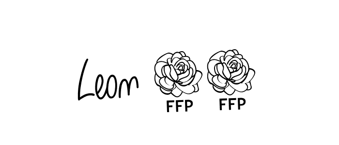 Best and Professional Signature Style for Leon 82. Angelique-Rose-font-FFP Best Signature Style Collection. Leon 82 signature style 5 images and pictures png