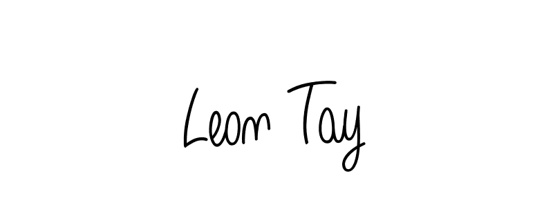 How to Draw Leon Tay signature style? Angelique-Rose-font-FFP is a latest design signature styles for name Leon Tay. Leon Tay signature style 5 images and pictures png