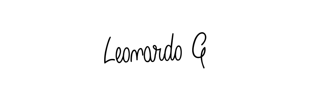 Best and Professional Signature Style for Leonardo G. Angelique-Rose-font-FFP Best Signature Style Collection. Leonardo G signature style 5 images and pictures png