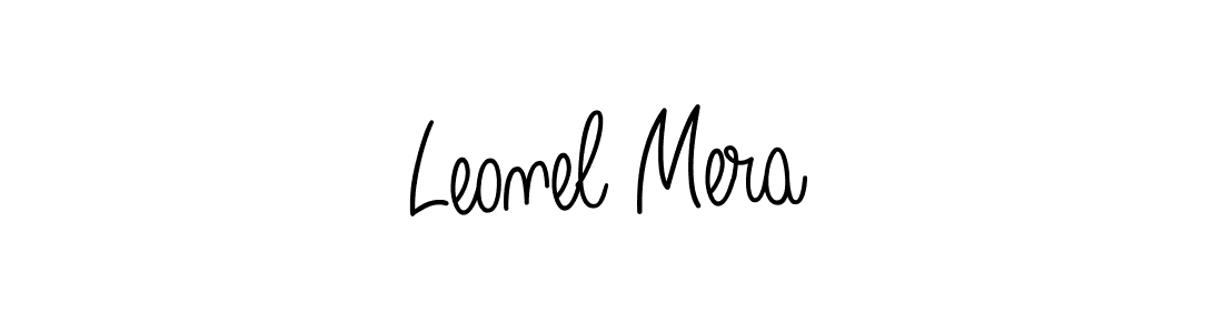 How to make Leonel Mera signature? Angelique-Rose-font-FFP is a professional autograph style. Create handwritten signature for Leonel Mera name. Leonel Mera signature style 5 images and pictures png