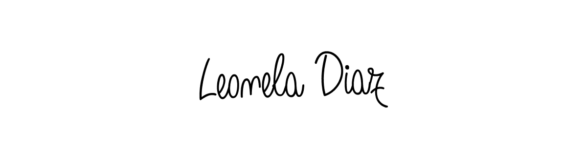 Make a short Leonela Diaz signature style. Manage your documents anywhere anytime using Angelique-Rose-font-FFP. Create and add eSignatures, submit forms, share and send files easily. Leonela Diaz signature style 5 images and pictures png