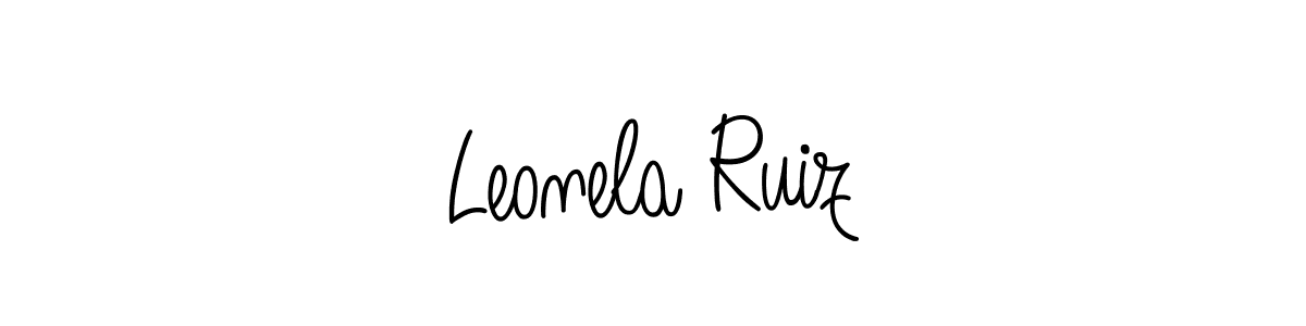 Also we have Leonela Ruiz name is the best signature style. Create professional handwritten signature collection using Angelique-Rose-font-FFP autograph style. Leonela Ruiz signature style 5 images and pictures png