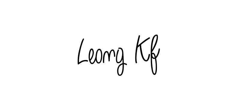 Design your own signature with our free online signature maker. With this signature software, you can create a handwritten (Angelique-Rose-font-FFP) signature for name Leong Kf. Leong Kf signature style 5 images and pictures png