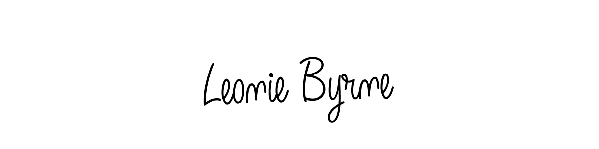 Make a beautiful signature design for name Leonie Byrne. With this signature (Angelique-Rose-font-FFP) style, you can create a handwritten signature for free. Leonie Byrne signature style 5 images and pictures png