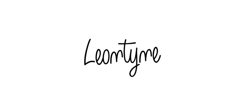 How to make Leontyne name signature. Use Angelique-Rose-font-FFP style for creating short signs online. This is the latest handwritten sign. Leontyne signature style 5 images and pictures png