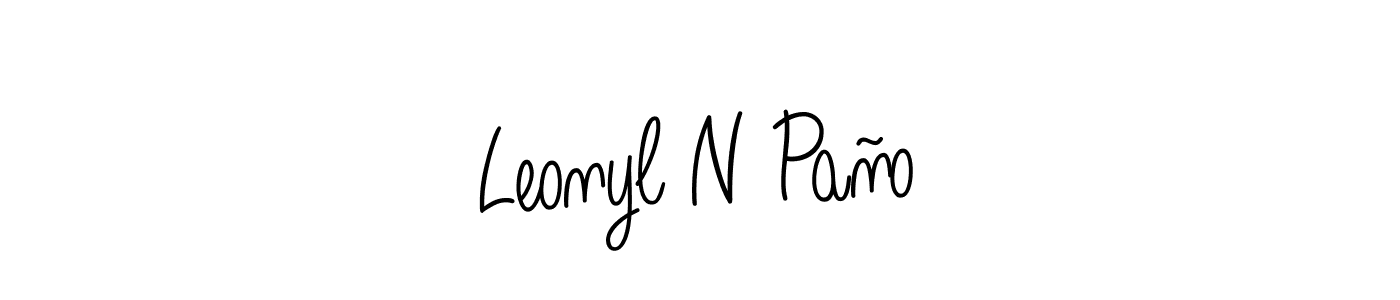 Similarly Angelique-Rose-font-FFP is the best handwritten signature design. Signature creator online .You can use it as an online autograph creator for name Leonyl N Paño. Leonyl N Paño signature style 5 images and pictures png
