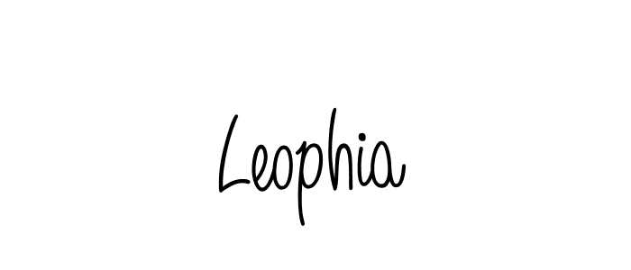 Create a beautiful signature design for name Leophia. With this signature (Angelique-Rose-font-FFP) fonts, you can make a handwritten signature for free. Leophia signature style 5 images and pictures png