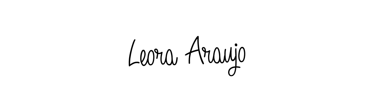 How to make Leora Araujo signature? Angelique-Rose-font-FFP is a professional autograph style. Create handwritten signature for Leora Araujo name. Leora Araujo signature style 5 images and pictures png