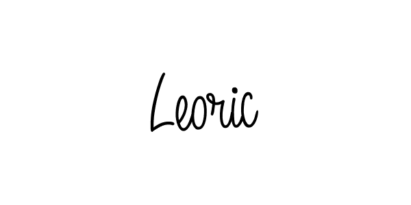 You should practise on your own different ways (Angelique-Rose-font-FFP) to write your name (Leoric) in signature. don't let someone else do it for you. Leoric signature style 5 images and pictures png