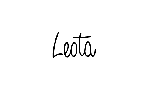 How to Draw Leota signature style? Angelique-Rose-font-FFP is a latest design signature styles for name Leota. Leota signature style 5 images and pictures png