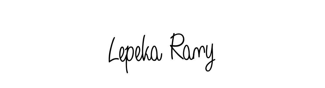 Check out images of Autograph of Lepeka Rany name. Actor Lepeka Rany Signature Style. Angelique-Rose-font-FFP is a professional sign style online. Lepeka Rany signature style 5 images and pictures png