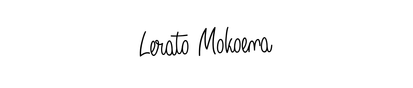 Check out images of Autograph of Lerato Mokoena name. Actor Lerato Mokoena Signature Style. Angelique-Rose-font-FFP is a professional sign style online. Lerato Mokoena signature style 5 images and pictures png