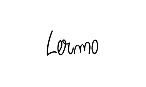 if you are searching for the best signature style for your name Lermo. so please give up your signature search. here we have designed multiple signature styles  using Angelique-Rose-font-FFP. Lermo signature style 5 images and pictures png