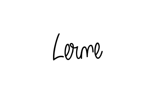 Lerne stylish signature style. Best Handwritten Sign (Angelique-Rose-font-FFP) for my name. Handwritten Signature Collection Ideas for my name Lerne. Lerne signature style 5 images and pictures png