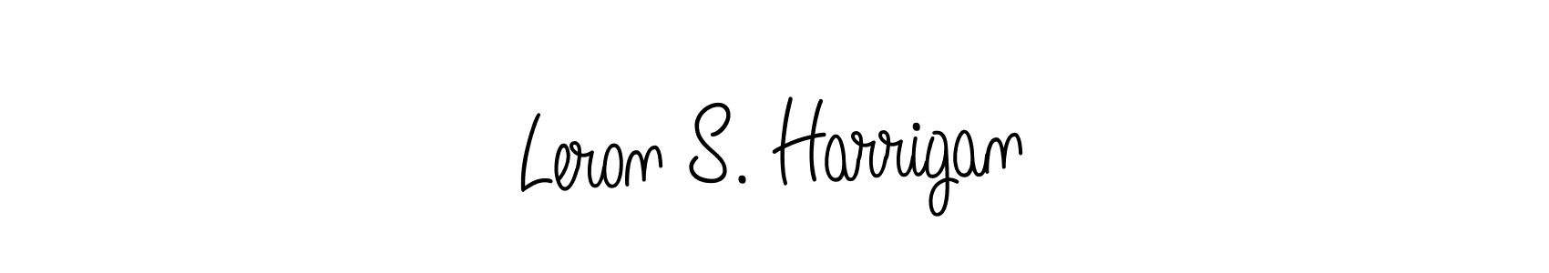 if you are searching for the best signature style for your name Leron S. Harrigan. so please give up your signature search. here we have designed multiple signature styles  using Angelique-Rose-font-FFP. Leron S. Harrigan signature style 5 images and pictures png