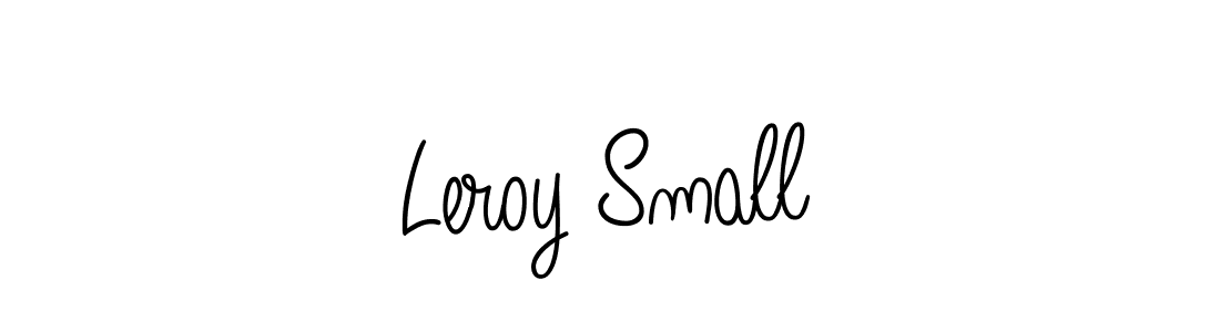 Make a beautiful signature design for name Leroy Small. With this signature (Angelique-Rose-font-FFP) style, you can create a handwritten signature for free. Leroy Small signature style 5 images and pictures png