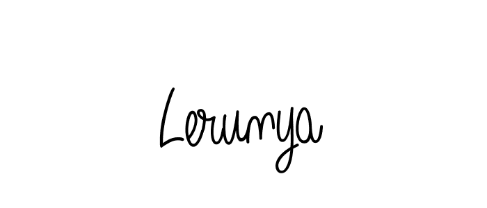Make a short Lerunya signature style. Manage your documents anywhere anytime using Angelique-Rose-font-FFP. Create and add eSignatures, submit forms, share and send files easily. Lerunya signature style 5 images and pictures png