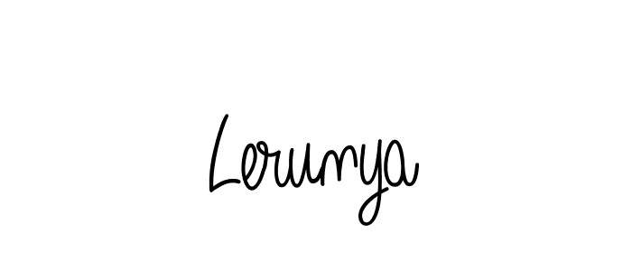 Best and Professional Signature Style for Lerunya. Angelique-Rose-font-FFP Best Signature Style Collection. Lerunya signature style 5 images and pictures png