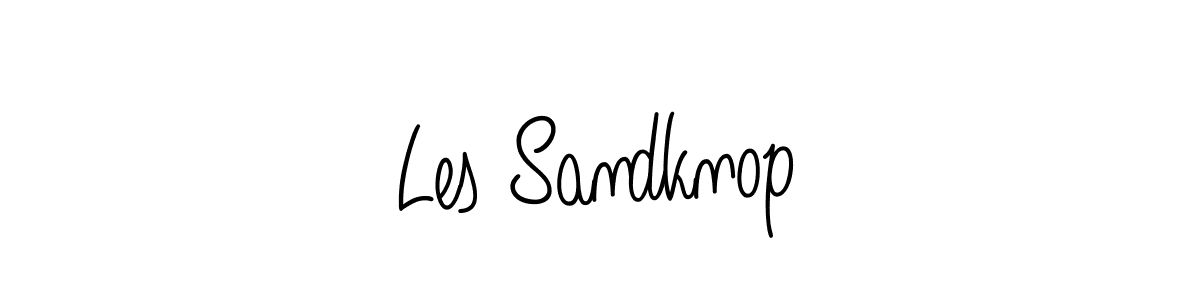 How to make Les Sandknop name signature. Use Angelique-Rose-font-FFP style for creating short signs online. This is the latest handwritten sign. Les Sandknop signature style 5 images and pictures png