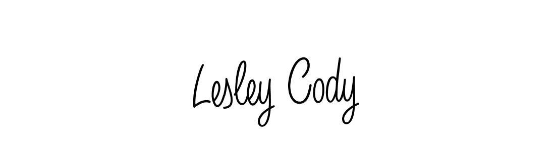 How to Draw Lesley Cody signature style? Angelique-Rose-font-FFP is a latest design signature styles for name Lesley Cody. Lesley Cody signature style 5 images and pictures png