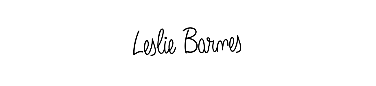 Create a beautiful signature design for name Leslie Barnes. With this signature (Angelique-Rose-font-FFP) fonts, you can make a handwritten signature for free. Leslie Barnes signature style 5 images and pictures png