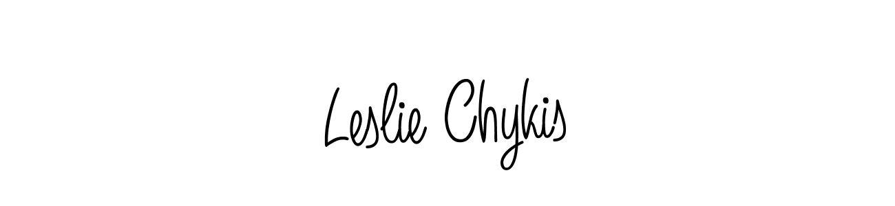 You can use this online signature creator to create a handwritten signature for the name Leslie Chykis. This is the best online autograph maker. Leslie Chykis signature style 5 images and pictures png