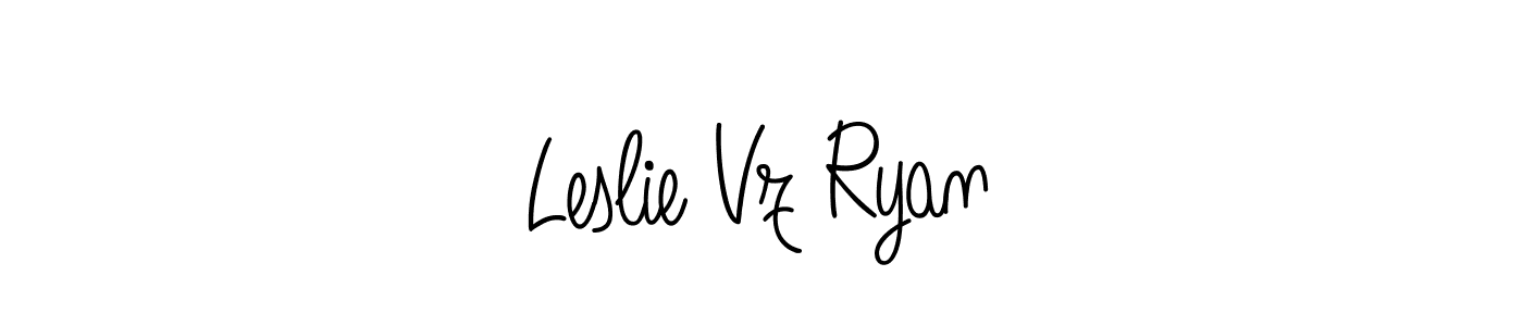 Also You can easily find your signature by using the search form. We will create Leslie Vz Ryan name handwritten signature images for you free of cost using Angelique-Rose-font-FFP sign style. Leslie Vz Ryan signature style 5 images and pictures png