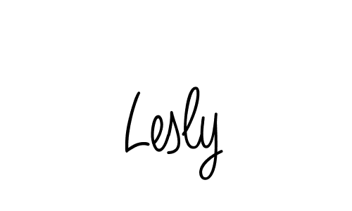 Lesly stylish signature style. Best Handwritten Sign (Angelique-Rose-font-FFP) for my name. Handwritten Signature Collection Ideas for my name Lesly. Lesly signature style 5 images and pictures png