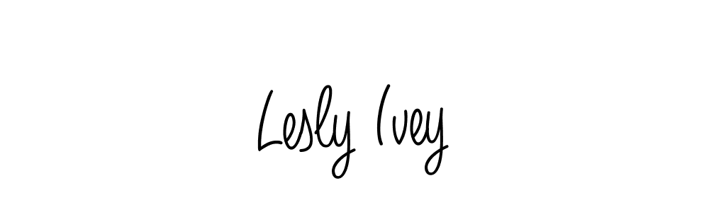 The best way (Angelique-Rose-font-FFP) to make a short signature is to pick only two or three words in your name. The name Lesly Ivey include a total of six letters. For converting this name. Lesly Ivey signature style 5 images and pictures png