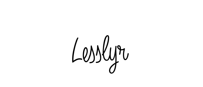 Lesslyr stylish signature style. Best Handwritten Sign (Angelique-Rose-font-FFP) for my name. Handwritten Signature Collection Ideas for my name Lesslyr. Lesslyr signature style 5 images and pictures png