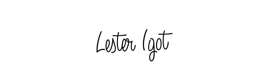 Best and Professional Signature Style for Lester Igot. Angelique-Rose-font-FFP Best Signature Style Collection. Lester Igot signature style 5 images and pictures png