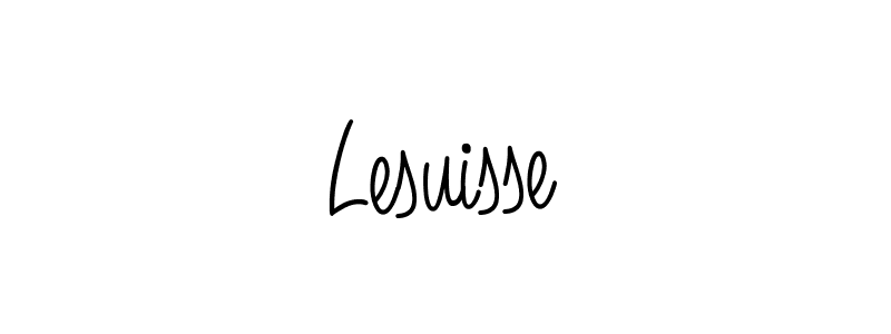 How to make Lesuisse name signature. Use Angelique-Rose-font-FFP style for creating short signs online. This is the latest handwritten sign. Lesuisse signature style 5 images and pictures png