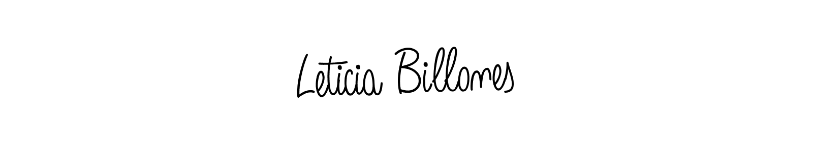 Create a beautiful signature design for name Leticia Billones. With this signature (Angelique-Rose-font-FFP) fonts, you can make a handwritten signature for free. Leticia Billones signature style 5 images and pictures png