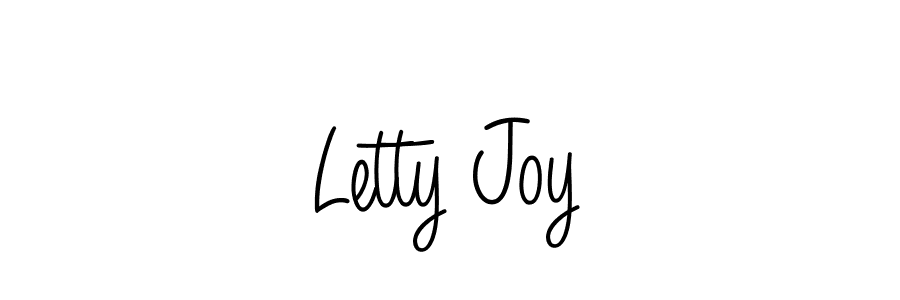 The best way (Angelique-Rose-font-FFP) to make a short signature is to pick only two or three words in your name. The name Letty Joy include a total of six letters. For converting this name. Letty Joy signature style 5 images and pictures png