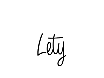 Create a beautiful signature design for name Lety. With this signature (Angelique-Rose-font-FFP) fonts, you can make a handwritten signature for free. Lety signature style 5 images and pictures png