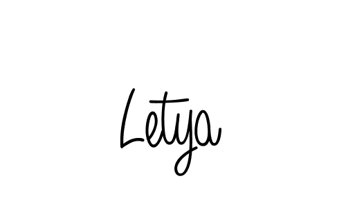 Design your own signature with our free online signature maker. With this signature software, you can create a handwritten (Angelique-Rose-font-FFP) signature for name Letya. Letya signature style 5 images and pictures png