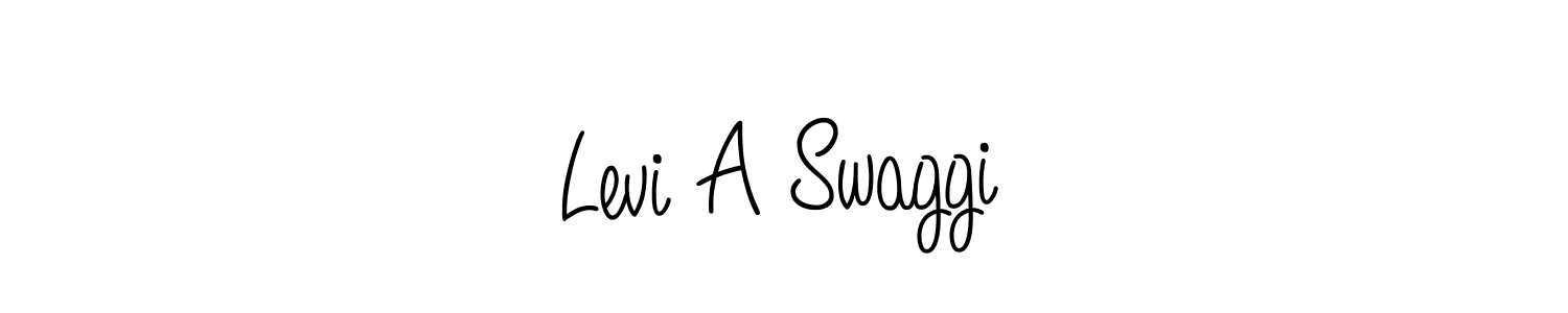 Use a signature maker to create a handwritten signature online. With this signature software, you can design (Angelique-Rose-font-FFP) your own signature for name Levi A Swaggiń. Levi A Swaggiń signature style 5 images and pictures png