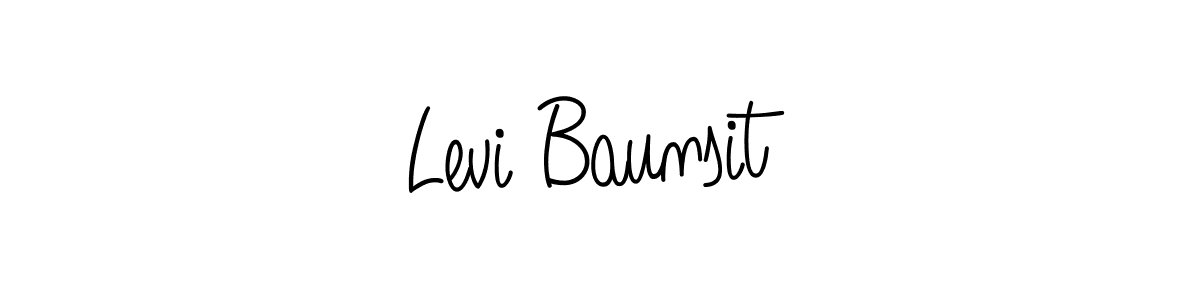 Use a signature maker to create a handwritten signature online. With this signature software, you can design (Angelique-Rose-font-FFP) your own signature for name Levi Baunsit. Levi Baunsit signature style 5 images and pictures png