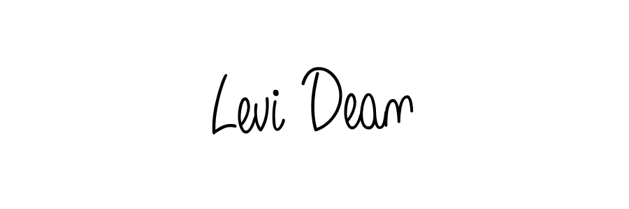 How to make Levi Dean name signature. Use Angelique-Rose-font-FFP style for creating short signs online. This is the latest handwritten sign. Levi Dean signature style 5 images and pictures png