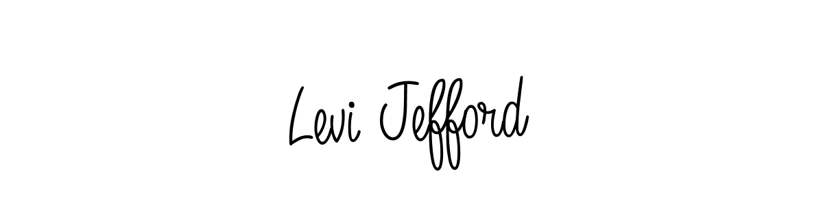 Levi Jefford stylish signature style. Best Handwritten Sign (Angelique-Rose-font-FFP) for my name. Handwritten Signature Collection Ideas for my name Levi Jefford. Levi Jefford signature style 5 images and pictures png