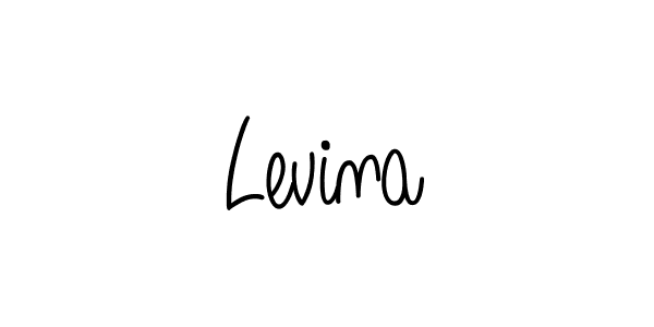 Levina stylish signature style. Best Handwritten Sign (Angelique-Rose-font-FFP) for my name. Handwritten Signature Collection Ideas for my name Levina. Levina signature style 5 images and pictures png