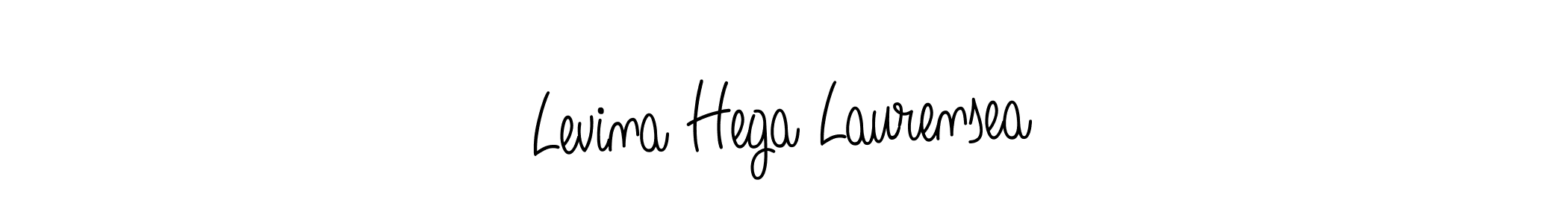 Also You can easily find your signature by using the search form. We will create Levina Hega Laurensea name handwritten signature images for you free of cost using Angelique-Rose-font-FFP sign style. Levina Hega Laurensea signature style 5 images and pictures png